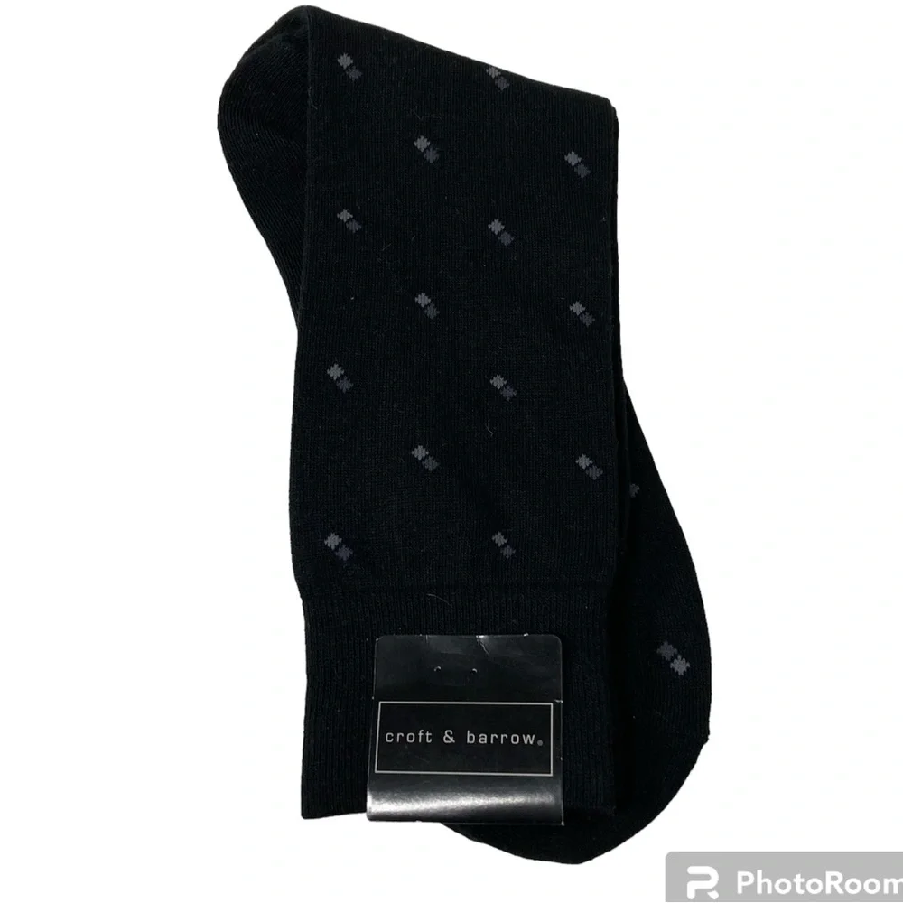 3 Pairs Men’s Dress Socks NEW 2 Black & 1 Grey